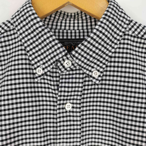 ビームスプラス BEAMS+ リネン ギンガム チェック ボタンダウン シャツ メンズ JPN:S